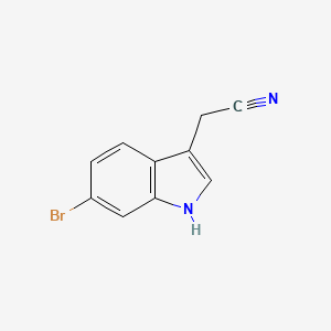 2-(6-Bromo-1H-indol-3-yl)acetonitrile chemical structure (CAS 152213-61-1)