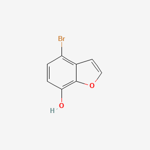 4-Bromobenzofuran-7-ol chemical structure (CAS 1522197-58-5)