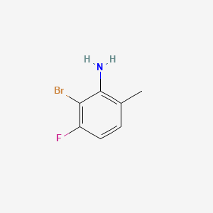 2-Bromo-3-fluoro-6-methylaniline chemical structure (CAS 1522267-53-3)