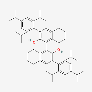 (1R)-5,5',6,6',7,7',8,8'-Octahydro-3,3'-bis[2,4,6-tris(1-methylethyl)phenyl]-[1,1'-binaphthalene]-2,2'-diol chemical structure (CAS 1522367-79-8)