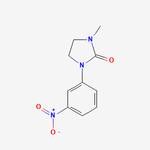 1-Methyl-3-(3-nitrophenyl)imidazolidin-2-one chemical structure (CAS 1522718-34-8)