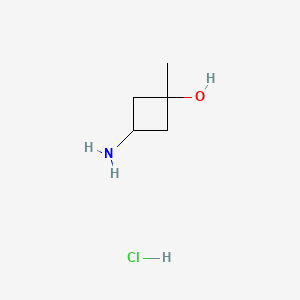 trans-3-Amino-1-methylcyclobutanol hydrochloride chemical structure (CAS 1523571-03-0)