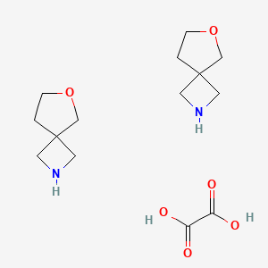 6-Oxa-2-azaspiro[3.4]octane oxalate(2:1) chemical structure (CAS 1523571-05-2)
