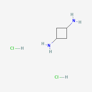 trans-Cyclobutane-1,3-diamine dihydrochloride chemical structure (CAS 1523571-17-6)