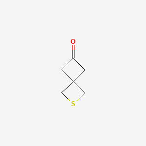 2-Thiaspiro[3.3]heptan-6-one chemical structure (CAS 1523571-94-9)