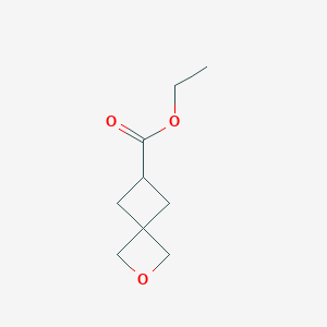 Ethyl 2-oxaspiro[3.3]heptane-6-carboxylate chemical structure (CAS 1523572-08-8)