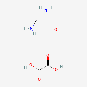 3-(Aminomethyl)oxetan-3-amine oxalate chemical structure (CAS 1523606-33-8)