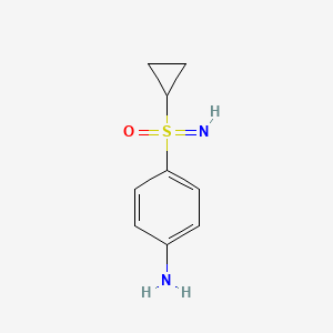 (4-Aminophenyl)(cyclopropyl)(imino)-l6-sulfanone chemical structure (CAS 1523618-10-1)