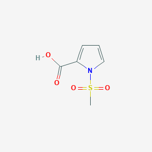 1-(Methylsulfonyl)-1H-pyrrole-2-carboxylic acid chemical structure (CAS 1524175-72-1)