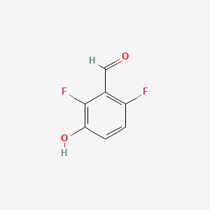 2,6-Difluoro-3-hydroxybenzaldehyde chemical structure (CAS 152434-88-3)