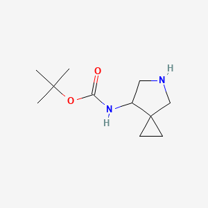 tert-Butyl (5-azaspiro[2.4]heptan-7-yl)carbamate chemical structure (CAS 152513-88-7)