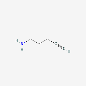 Pent-4-yn-1-amine chemical structure (CAS 15252-44-5)