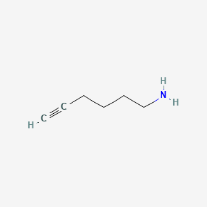 Hex-5-yn-1-amine chemical structure (CAS 15252-45-6)