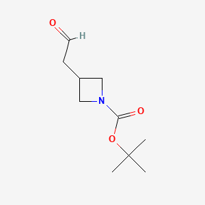tert-Butyl 3-(2-oxoethyl)azetidine-1-carboxylate chemical structure (CAS 152537-04-7)