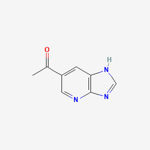 1-(1H-Imidazo[4,5-b]pyridin-6-yl)ethanone chemical structure (CAS 1525421-76-4)