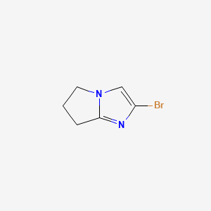 2-Bromo-5H,6H,7H-pyrrolo[1,2-a]imidazole chemical structure (CAS 1525619-20-8)