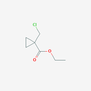 Ethyl 1-(chloromethyl)cyclopropane-1-carboxylate chemical structure (CAS 152584-27-5)