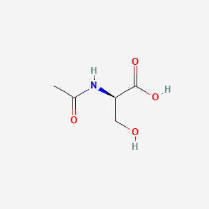 (R)-2-Acetamido-3-hydroxypropanoic acid chemical structure (CAS 152612-69-6)