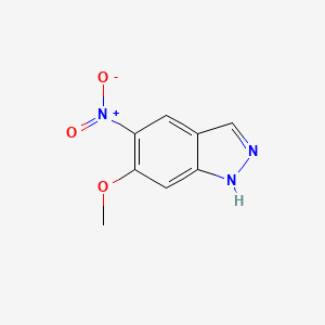 6-Methoxy-5-nitro-1H-indazole chemical structure (CAS 152626-75-0)