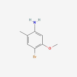 4-Bromo-5-methoxy-2-methylaniline chemical structure (CAS 152626-77-2)