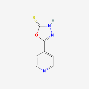 5-(Pyridin-4-yl)-1,3,4-oxadiazole-2-thiol chemical structure (CAS 15264-63-8)