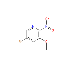 5-Bromo-3-methoxy-2-nitropyridine chemical structure (CAS 152684-26-9)