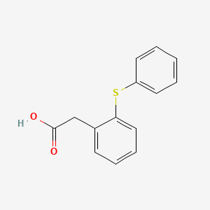 2-(2-(Phenylthio)phenyl)acetic acid chemical structure (CAS 1527-17-9)