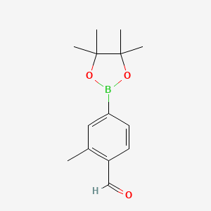 2-Methyl-4-(4,4,5,5-tetramethyl-1,3,2-dioxaborolan-2-yl)benzaldehyde chemical structure (CAS 1527505-56-1)