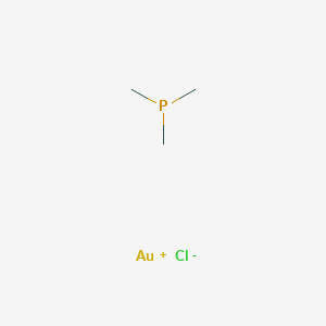 Chlorotrimethylphosphine gold(I) chemical structure (CAS 15278-97-4)