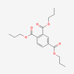 Tripropyl benzene-1,2,4-tricarboxylate chemical structure (CAS 1528-54-7)