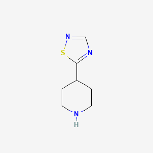 5-(Piperidin-4-yl)-1,2,4-thiadiazole chemical structure (CAS 1528249-44-6)