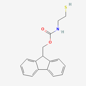 (9H-Fluoren-9-yl)methyl (2-mercaptoethyl)carbamate chemical structure (CAS 152835-00-2)