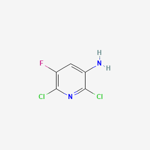 2,6-Dichloro-5-fluoropyridin-3-amine chemical structure (CAS 152840-65-8)