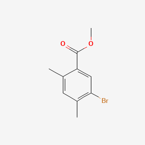 Methyl 5-bromo-2,4-dimethylbenzoate chemical structure (CAS 152849-72-4)