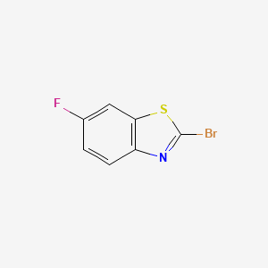 2-Bromo-6-fluorobenzothiazole chemical structure (CAS 152937-04-7)
