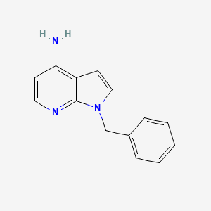 1-Benzyl-1H-pyrrolo[2,3-b]pyridin-4-amine chemical structure (CAS 152955-55-0)