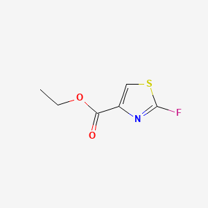 Ethyl 2-fluorothiazole-4-carboxylate chemical structure (CAS 153027-86-2)