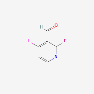 2-Fluoro-4-iodonicotinaldehyde chemical structure (CAS 153034-82-3)