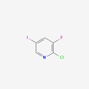 2-Chloro-3-fluoro-5-iodopyridine chemical structure (CAS 153034-99-2)