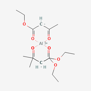 Tris(ethylacetoacetato)aluminium chemical structure (CAS 15306-17-9)