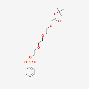 Tos-PEG3-CH2COOtBu chemical structure (CAS 1530778-24-5)
