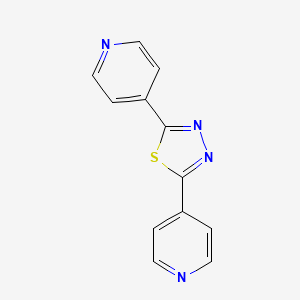 2,5-Di(pyridin-4-yl)-1,3,4-thiadiazole chemical structure (CAS 15311-09-8)