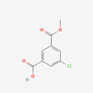 3-Chloro-5-(methoxycarbonyl)benzoic Acid chemical structure (CAS 153203-57-7)