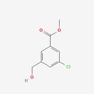 Methyl 3-Chloro-5-(hydroxymethyl)benzoate chemical structure (CAS 153203-58-8)