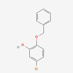 2-(Benzyloxy)-5-bromophenol chemical structure (CAS 153241-03-3)