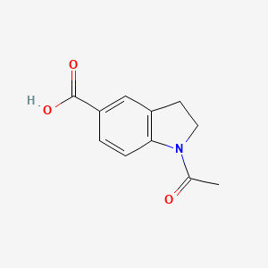 1-Acetylindoline-5-carboxylic acid chemical structure (CAS 153247-93-9)