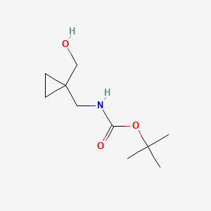 [1-[(Boc-amino)methyl]cyclopropyl]methanol chemical structure (CAS 153248-46-5)