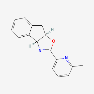 (3aS,8aR)-2-(6-Methylpyridin-2-yl)-3a,8a-dihydro-8H-indeno[1,2-d]oxazole chemical structure (CAS 1532531-18-2)