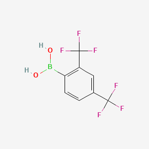 2,4-Bis(trifluoromethyl)phenylboronic acid chemical structure (CAS 153254-09-2)