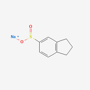 Sodium 2,3-dihydro-1h-indene-5-sulfinate chemical structure (CAS 153261-83-7)